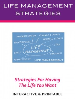 Life Management Worksheets | Life Goals & Weekly Goal Setting Planners